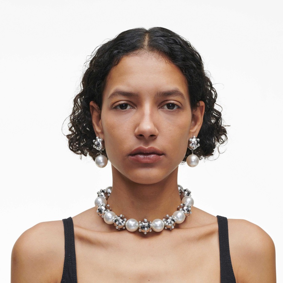 Bijoux Marc Jacobs | Le Collier Tendance A Pois Nacres