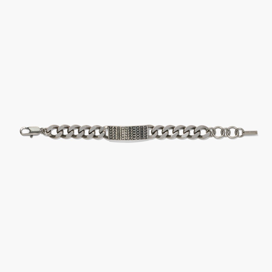 Bijoux Marc Jacobs | Le Bracelet Chaine D'Identification Monogramme Code-Barres